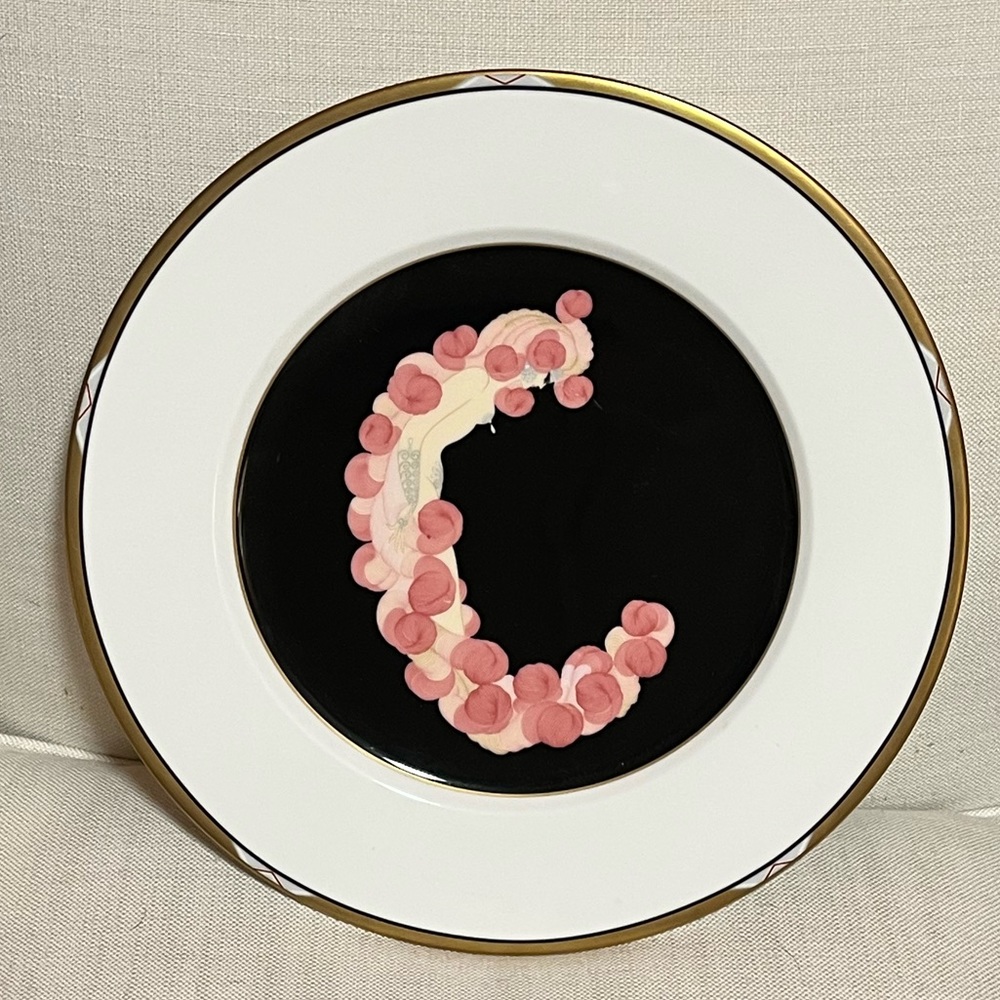 1987 Erte Alphabet Plate -“C”